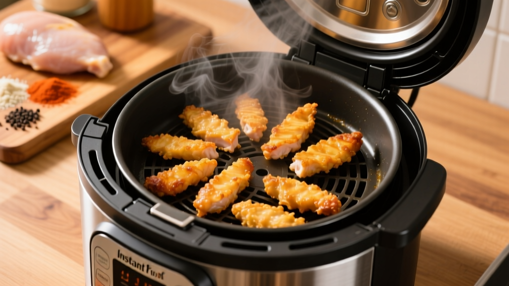 Perfect Chicken Strips in Instant Pot Air Fryer Lid