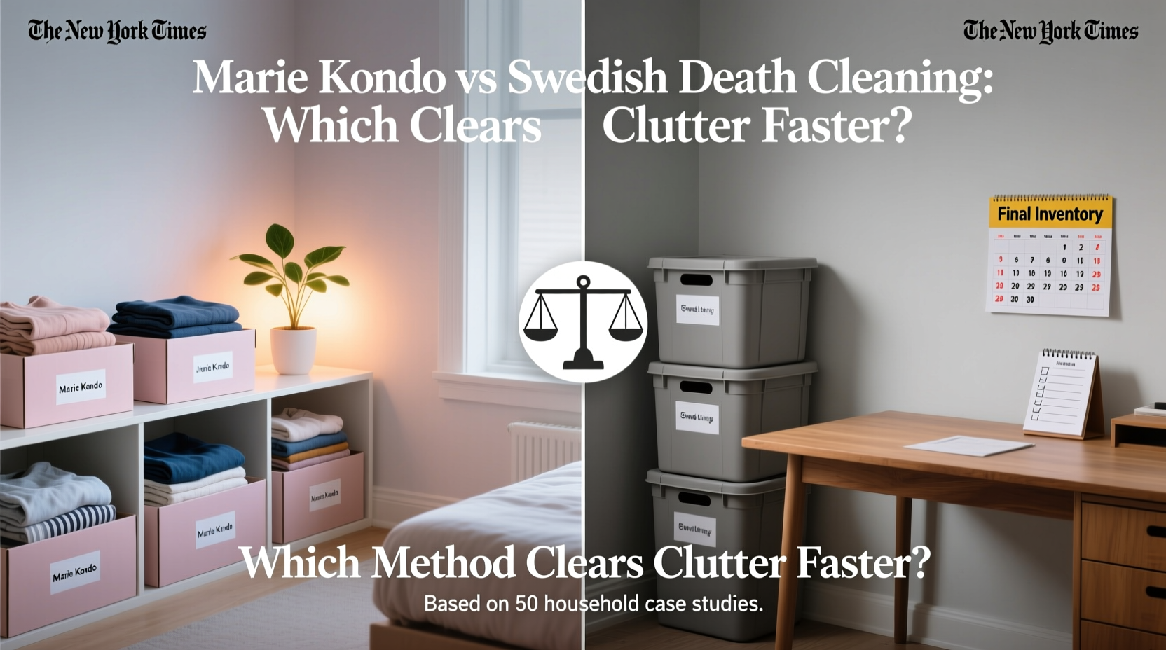 marie kondo vs swedish death cleaning which method clears clutter faster