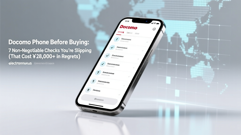 Docomo Phone Before Buying: 7 Non-Negotiable Checks You’re Skipping (That Cost ¥28,000+ in Regrets)