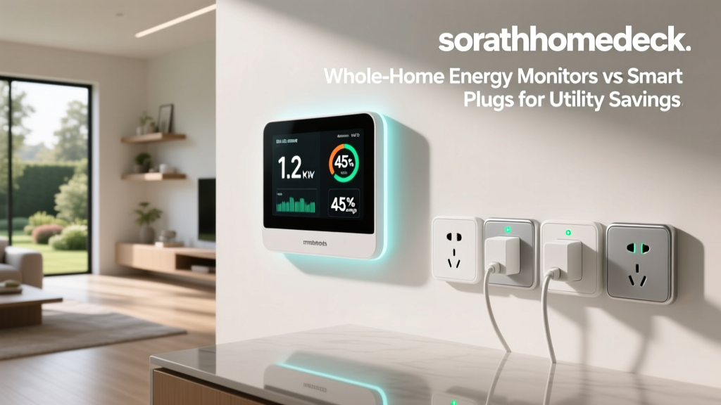 Whole-Home Energy Monitors vs Smart Plugs for Utility Savings