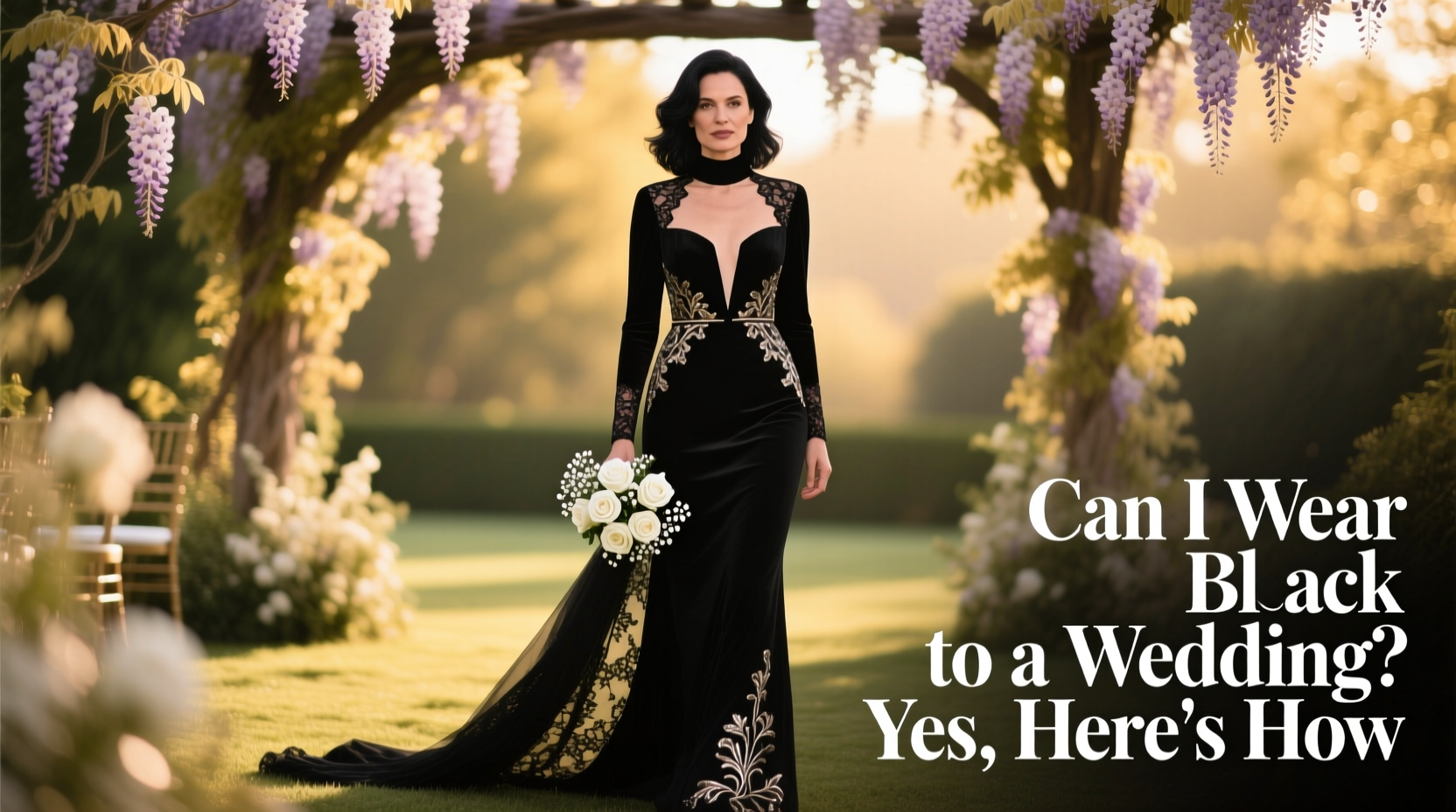 can i wear black to a wedding