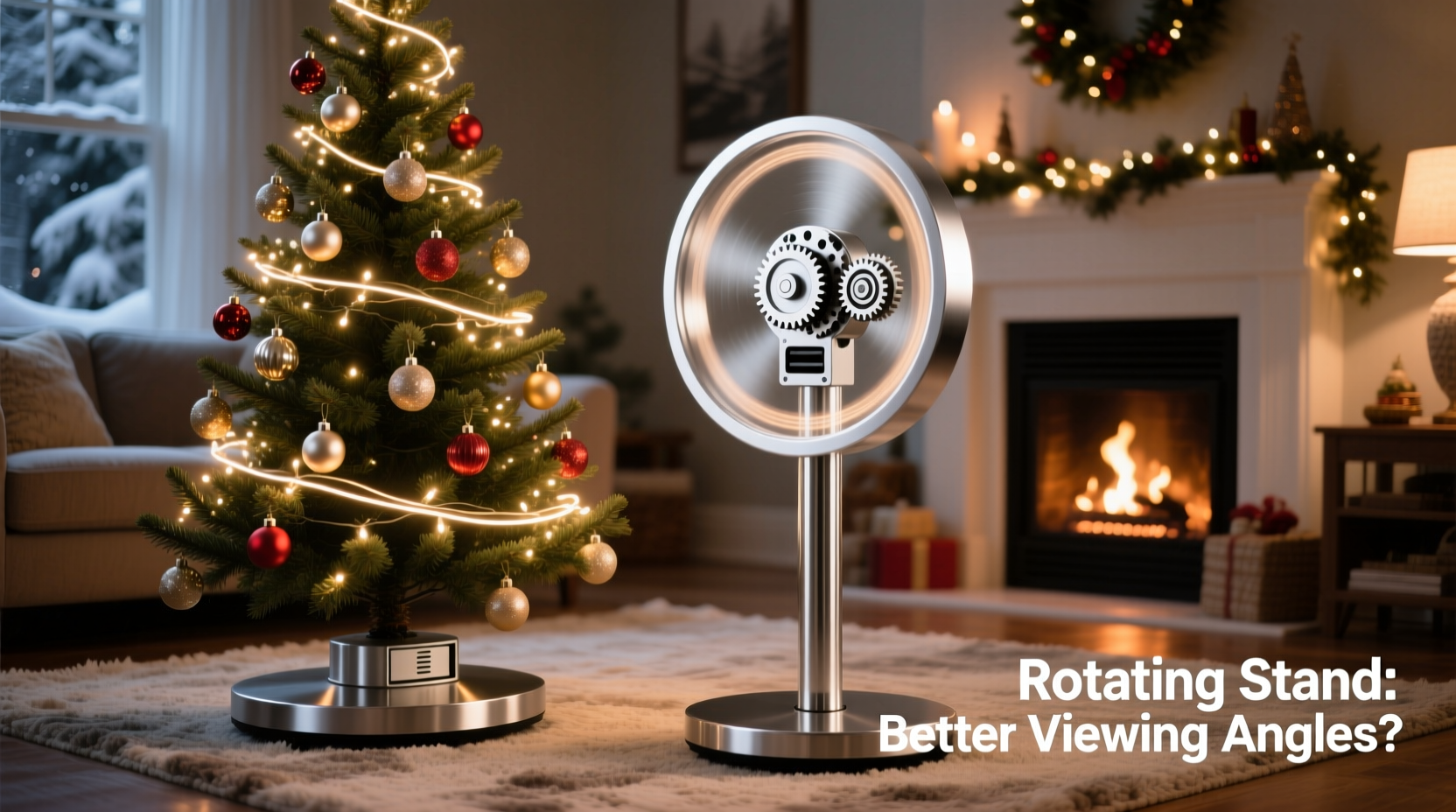 is it worth buying a rotating christmas tree stand for better viewing angles