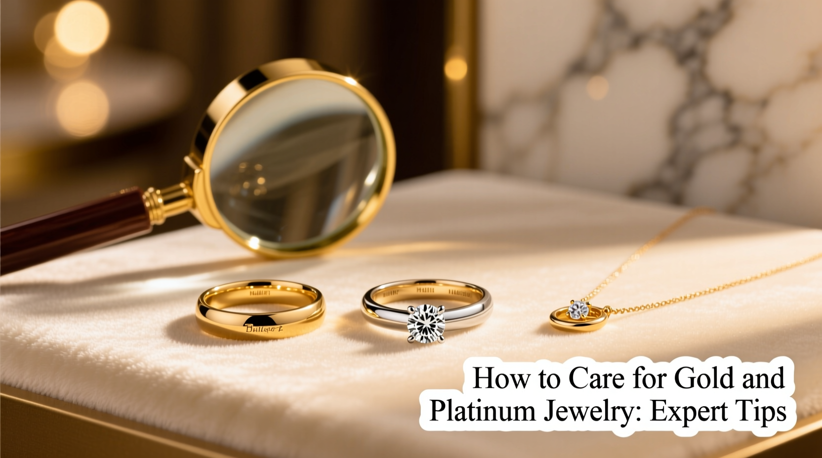 gold platinum jewelry care