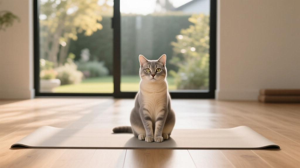 Why Cats Sit on Your Yoga Mat During Exercise