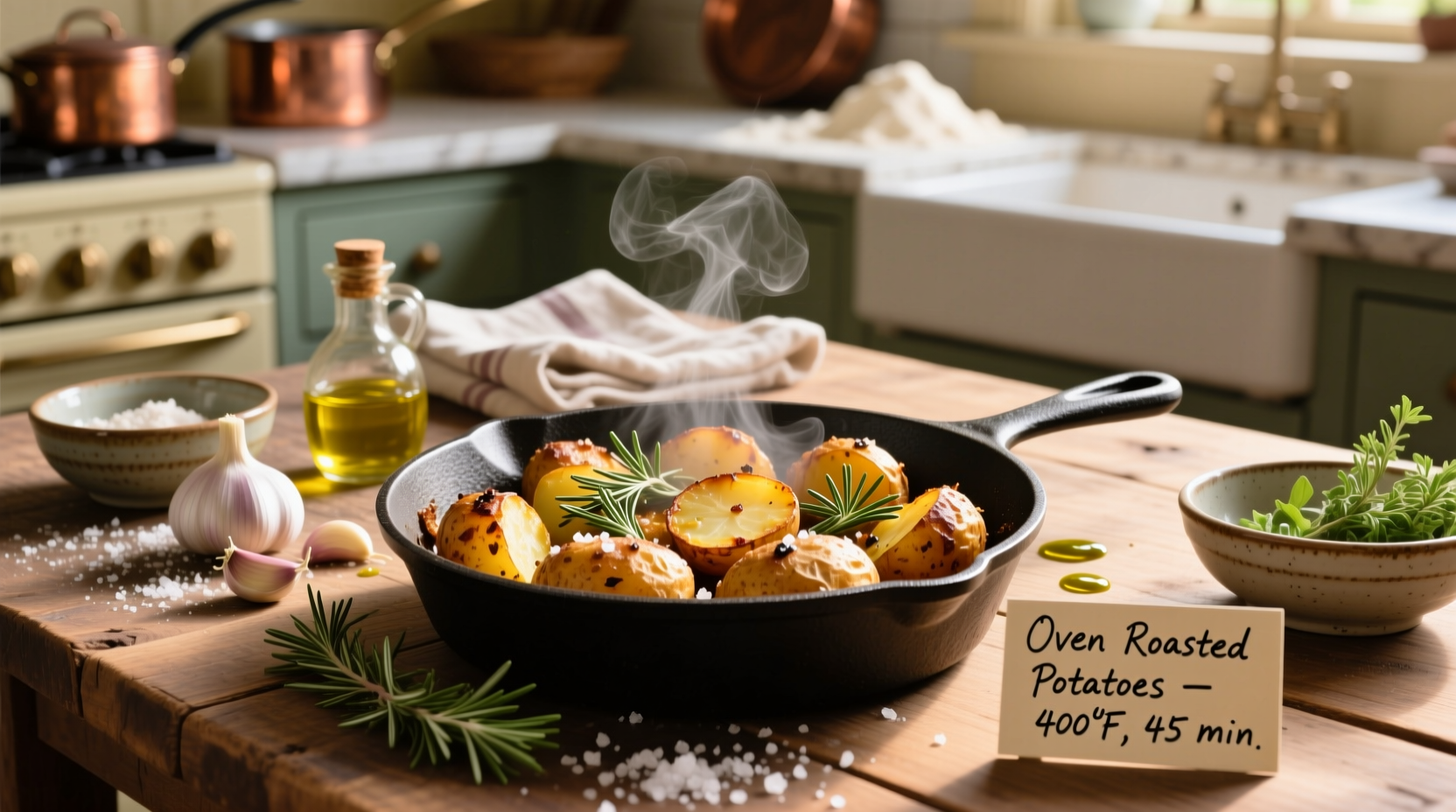 how to cook oven roasted potatoes