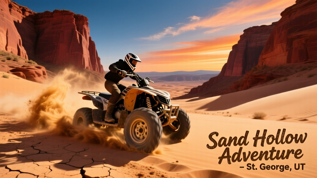 Thrilling ATV Adventure in Sand Hollow State Park, St. George, Utah: Dunes, Canyons, and Unfiltered Freedom