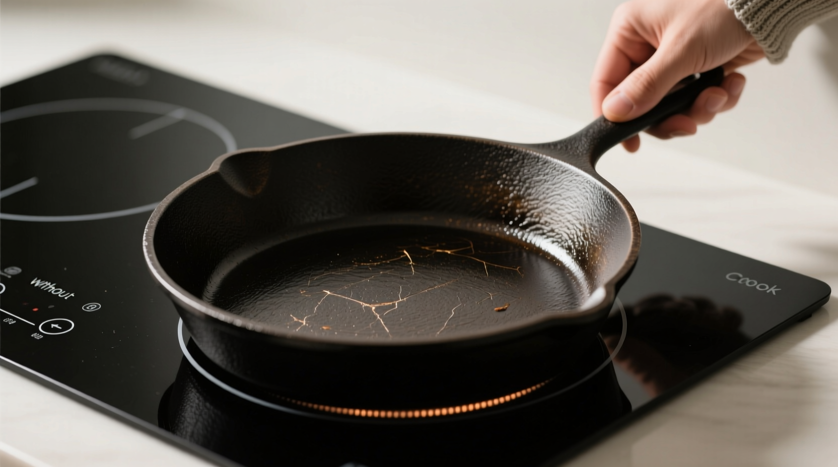 can you use cast iron on induction cooktops without scratching