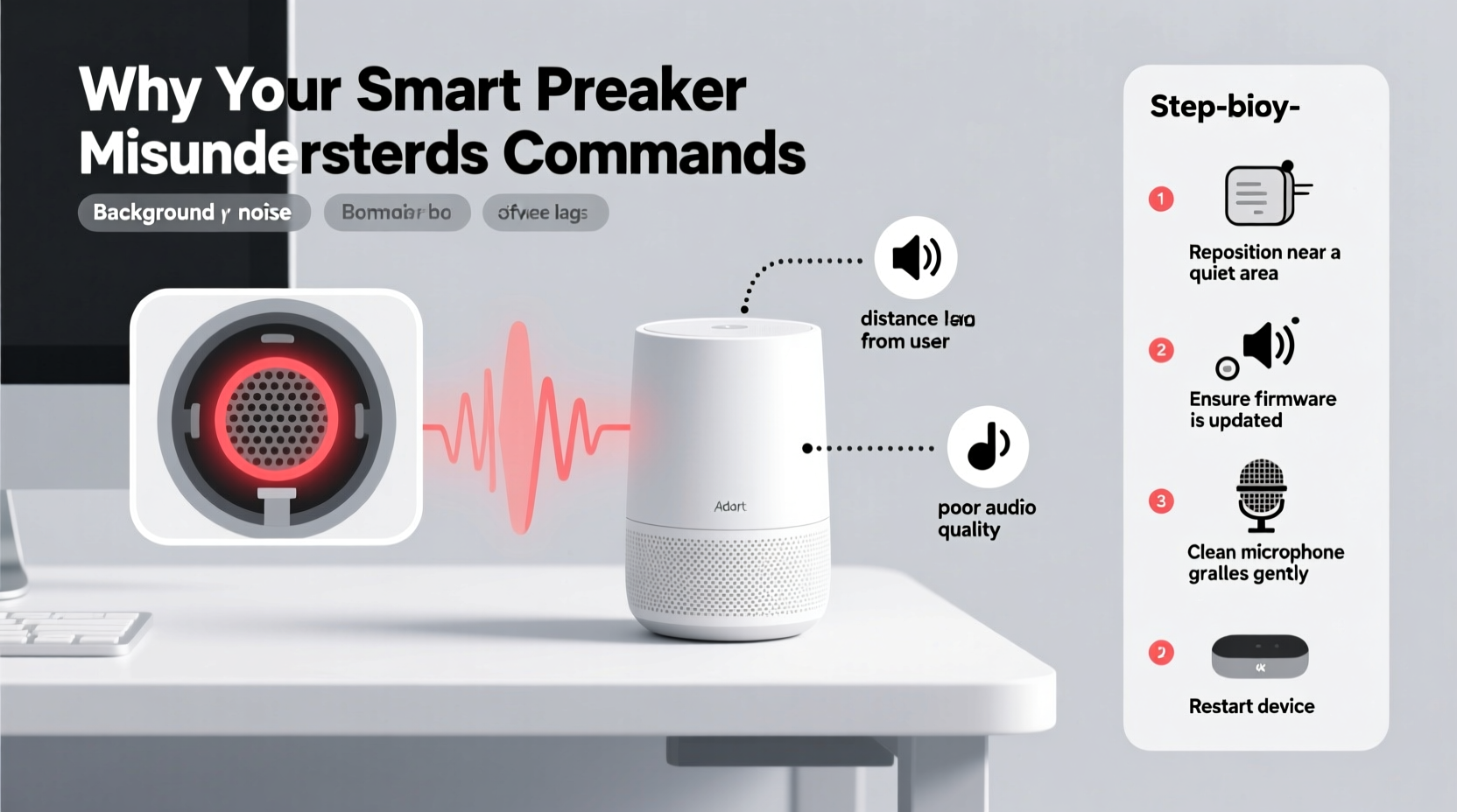 why is my smart speaker misunderstanding commands mic issues and fixes