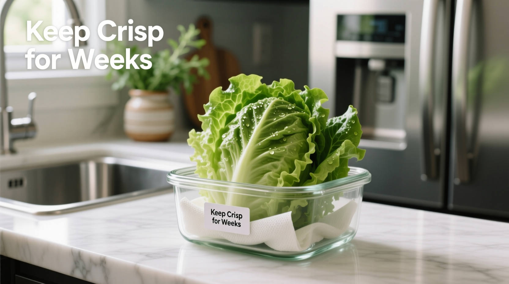 how to keep lettuce crisp for weeks in the refrigerator