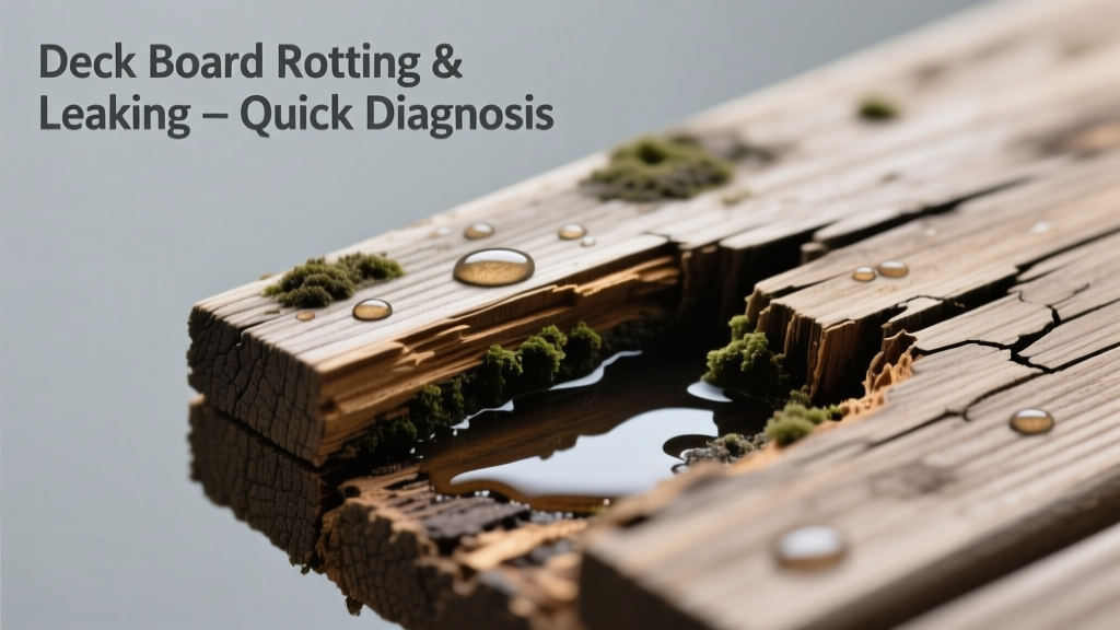Deck Board Rotting & Leaking Water: Quick Diagnosis