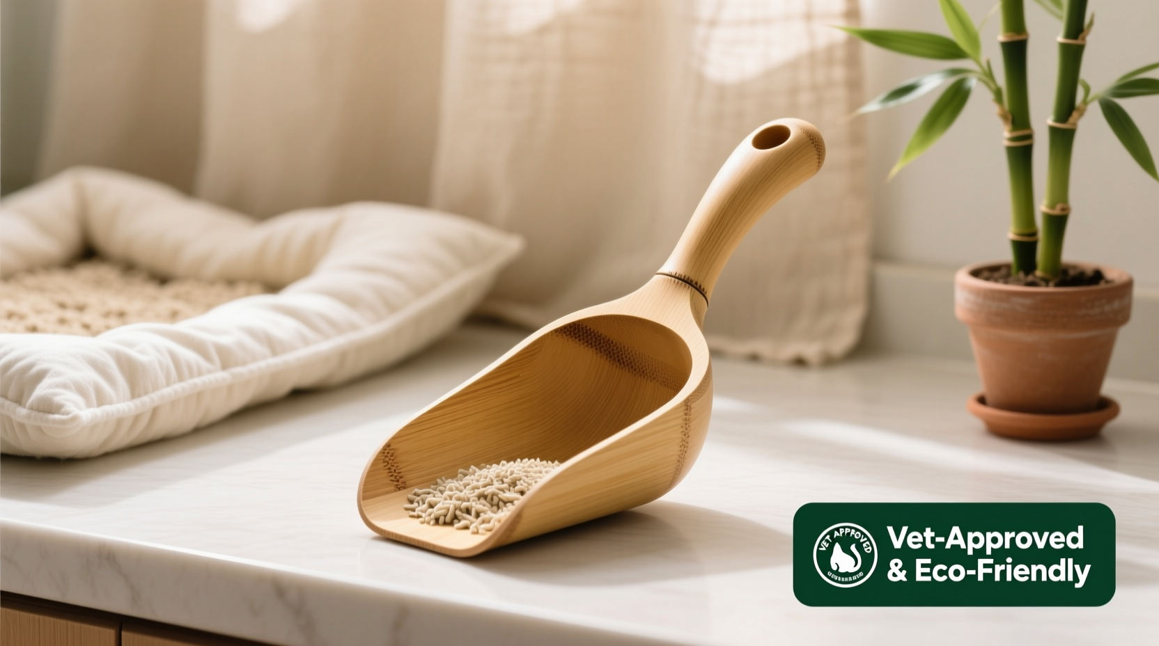 eco friendly cleaning tips for bamboo cat litter scoops