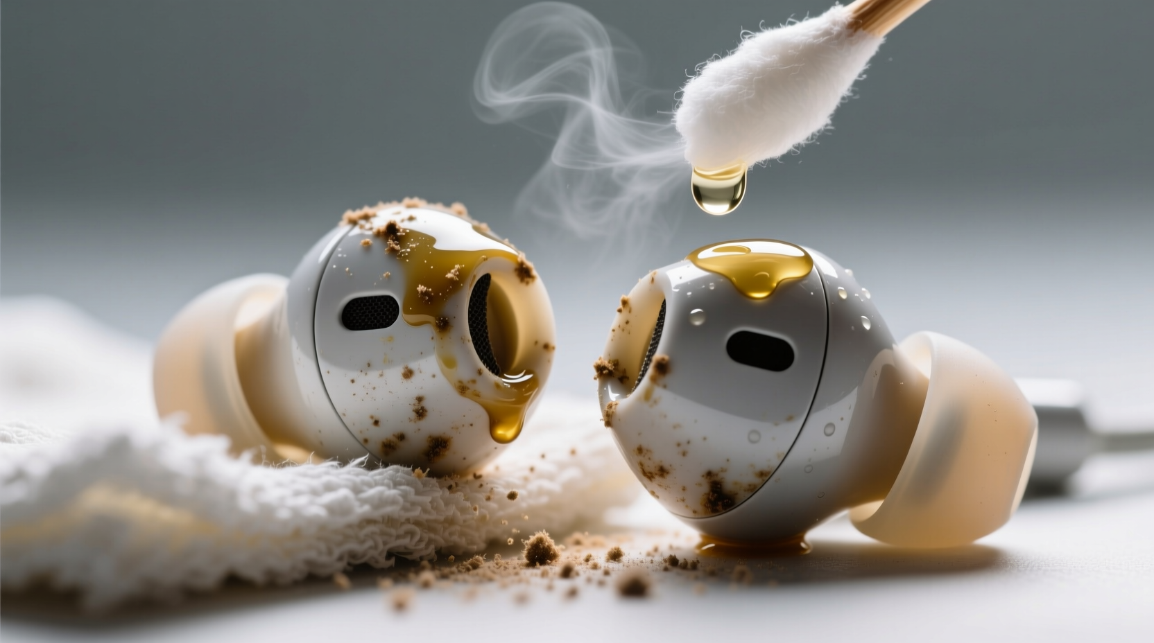 how to clean silicone earbud tips without oily film