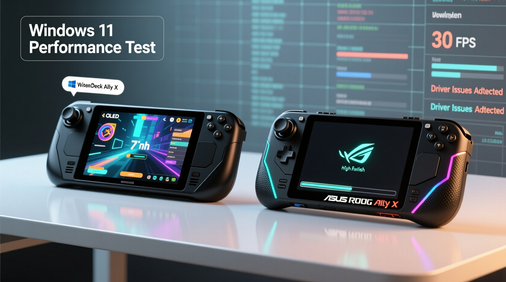 steam deck oled vs asus rog ally x is windows 11 too buggy for handhelds