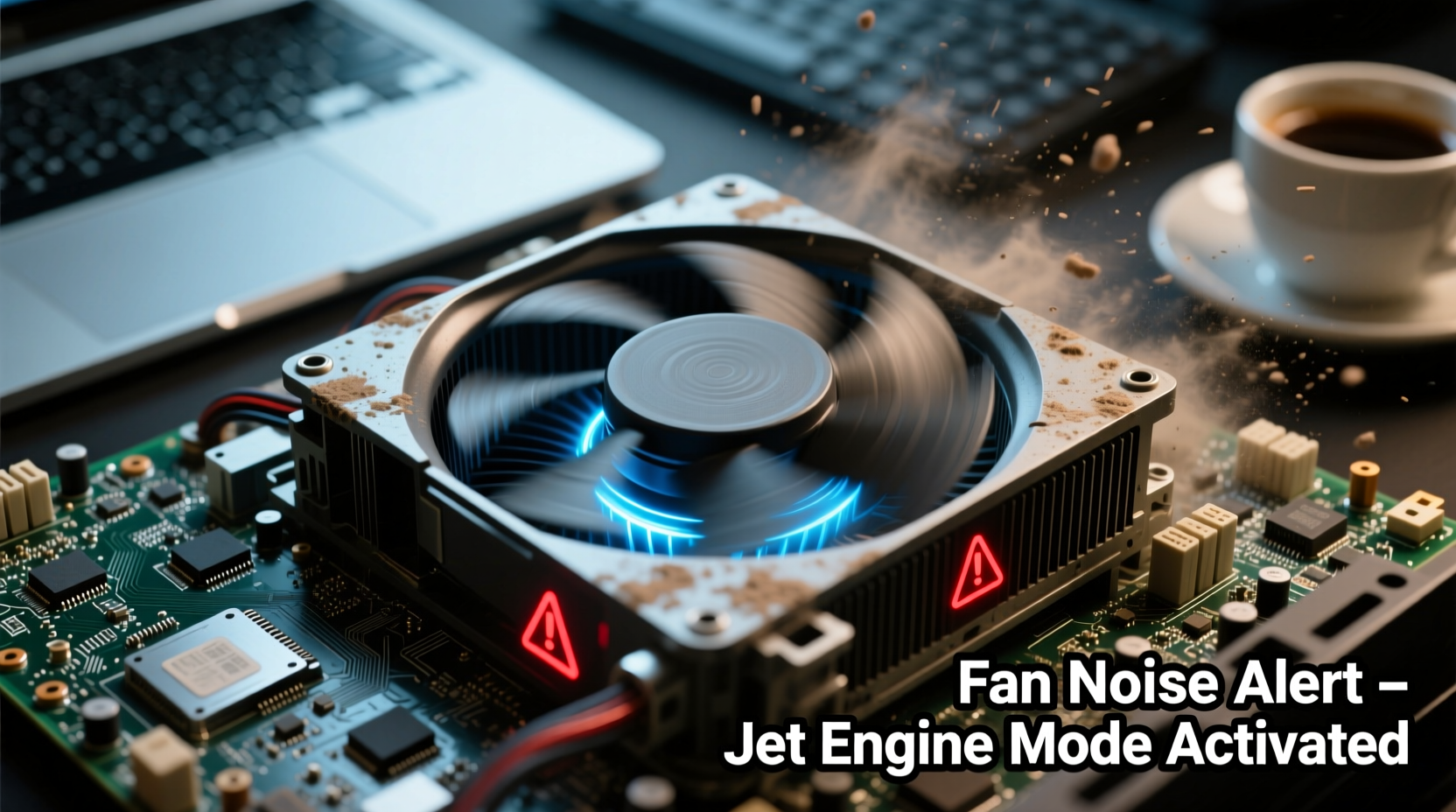 why does my laptop fan sound like a jet engine and how to quiet it