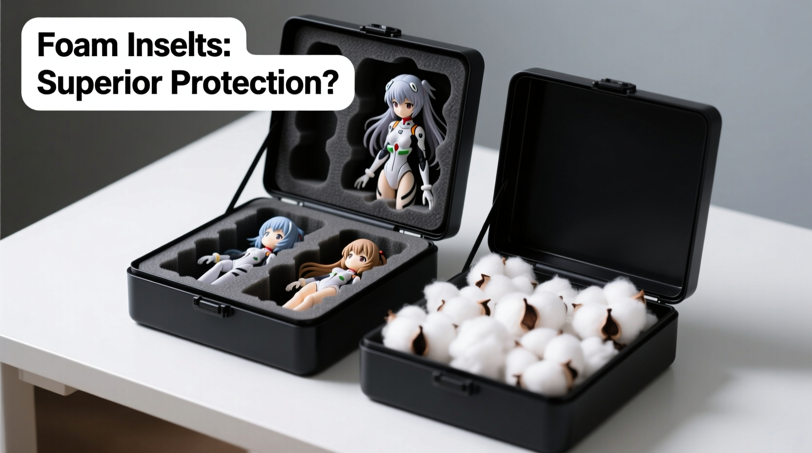 anime figure storage boxes do foam inserts really protect better than cotton