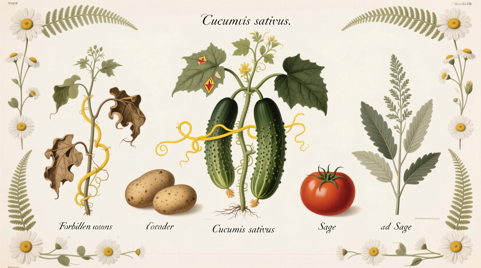 what not to plant with cucumbers