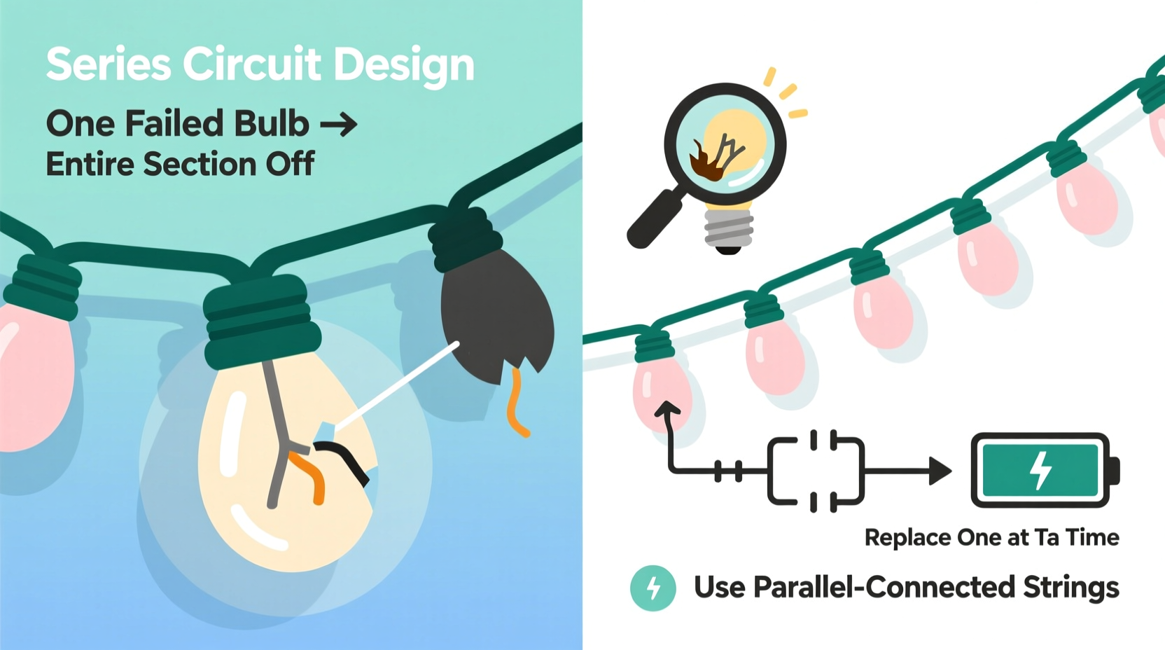 why do christmas lights burn out one section at a time and how to prevent it