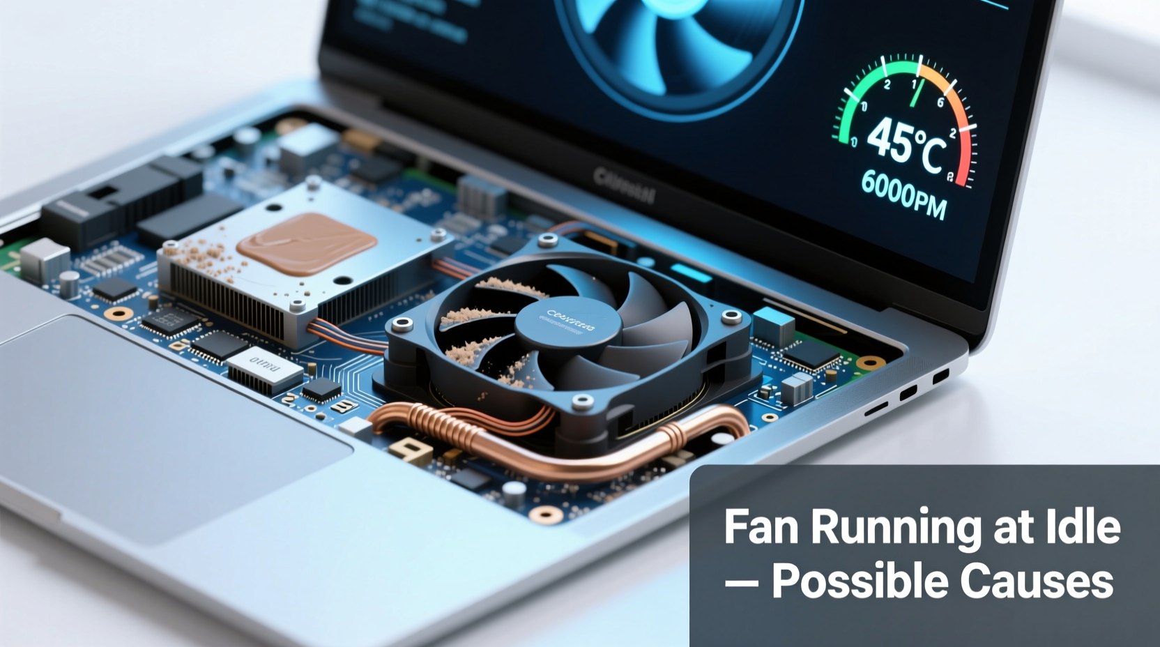 why is my laptop fan constantly running even when idle