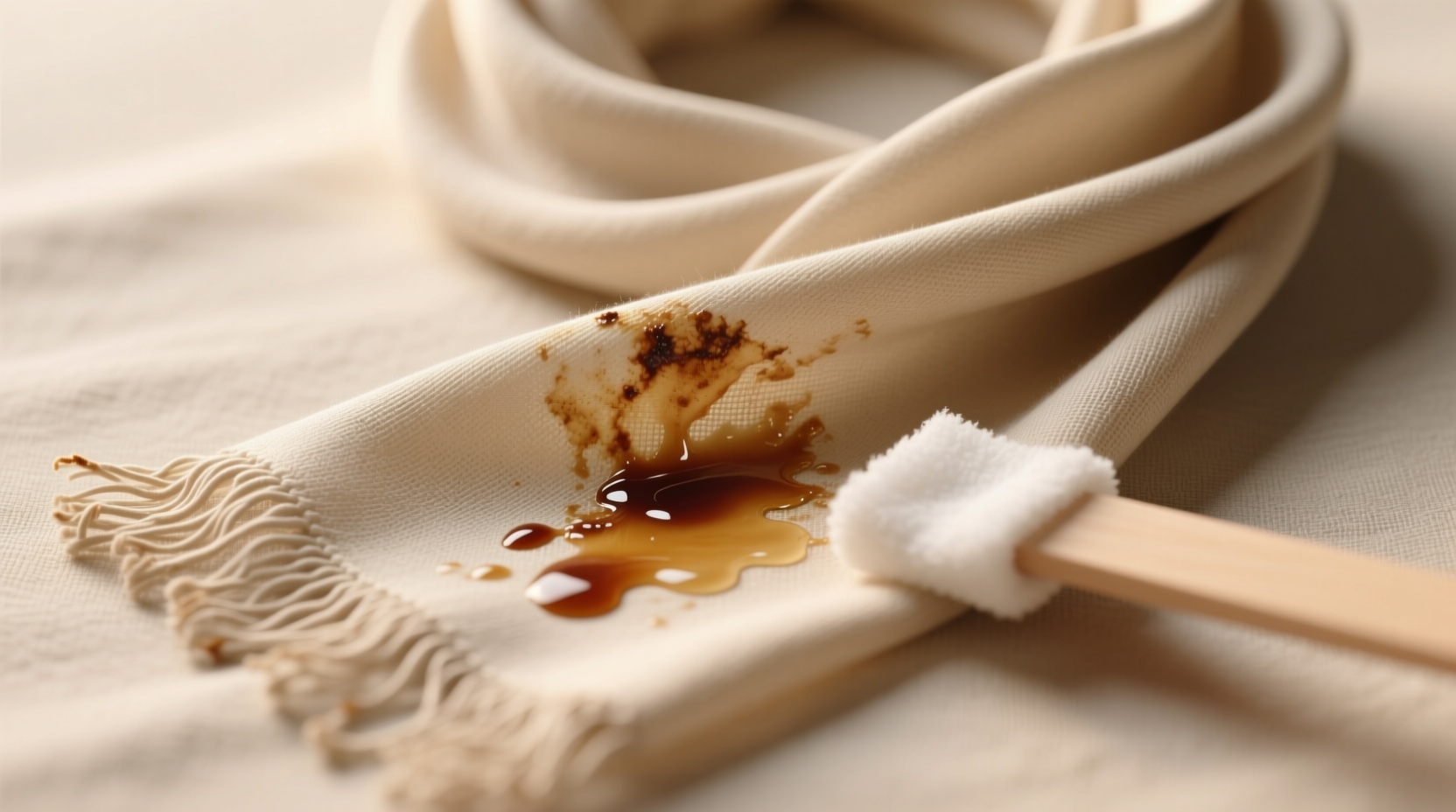 how to remove soy sauce stains from silk scarf
