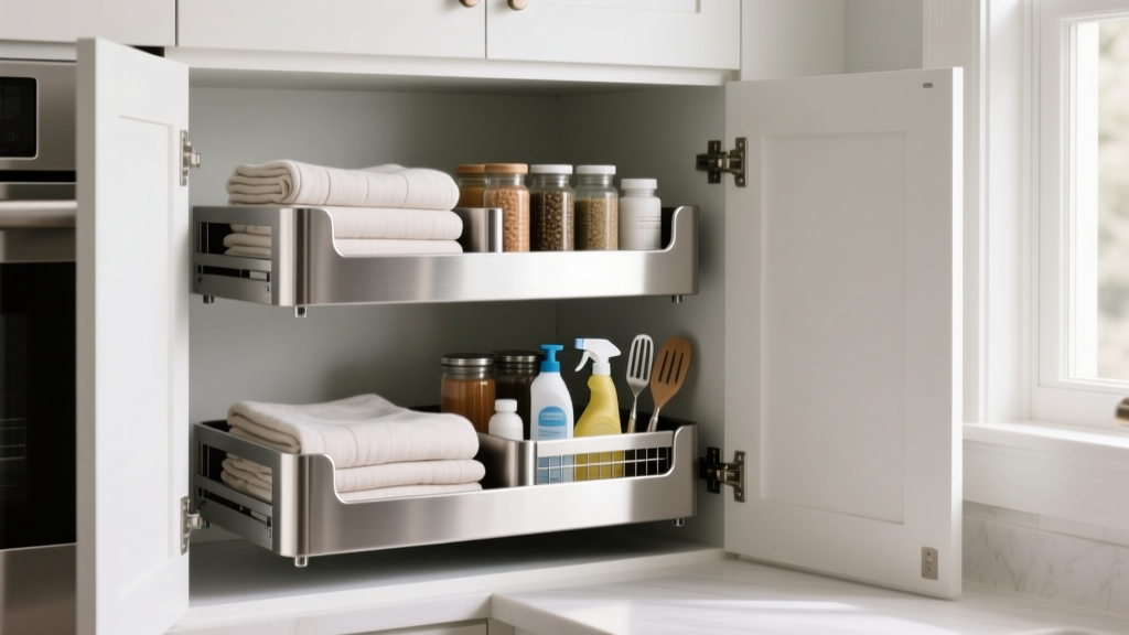 Best 2-Tier Sliding Cabinet Basket Organizers