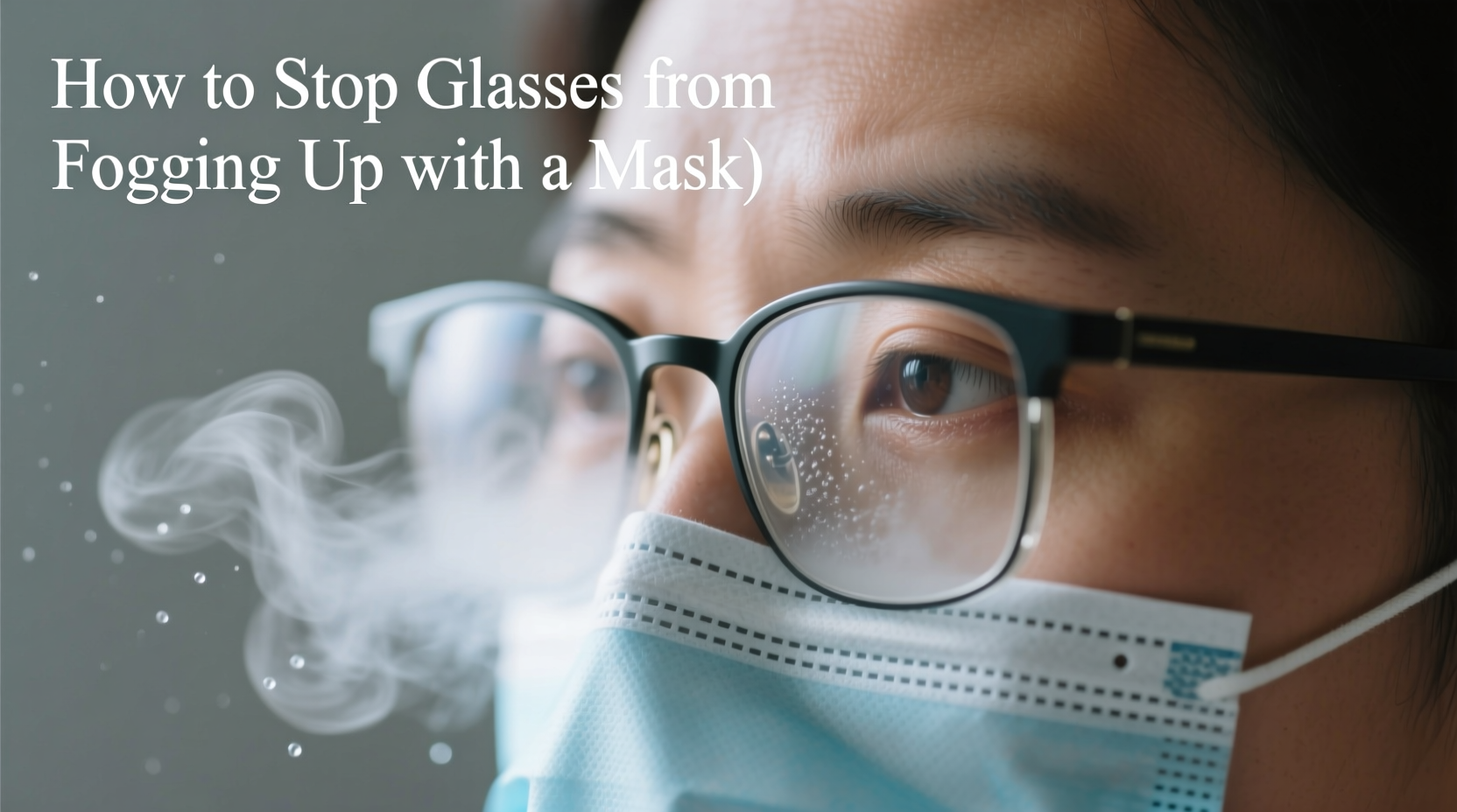 how to stop your glasses from fogging up with a mask on