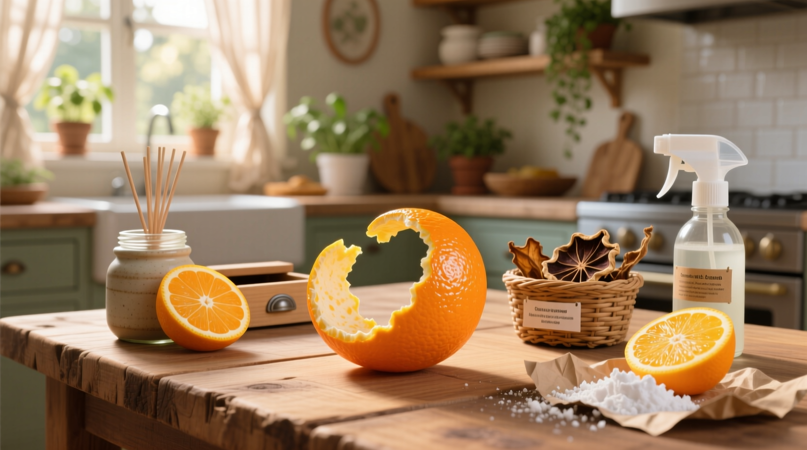 how to use orange peels around your home