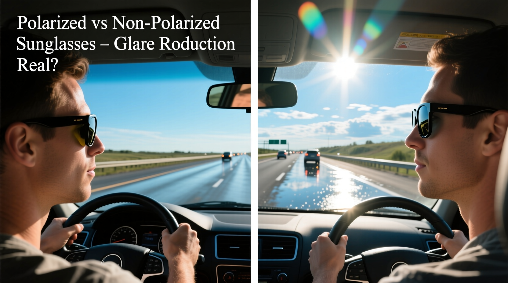 polarised sunglasses vs non polarised for driving is the glare reduction real