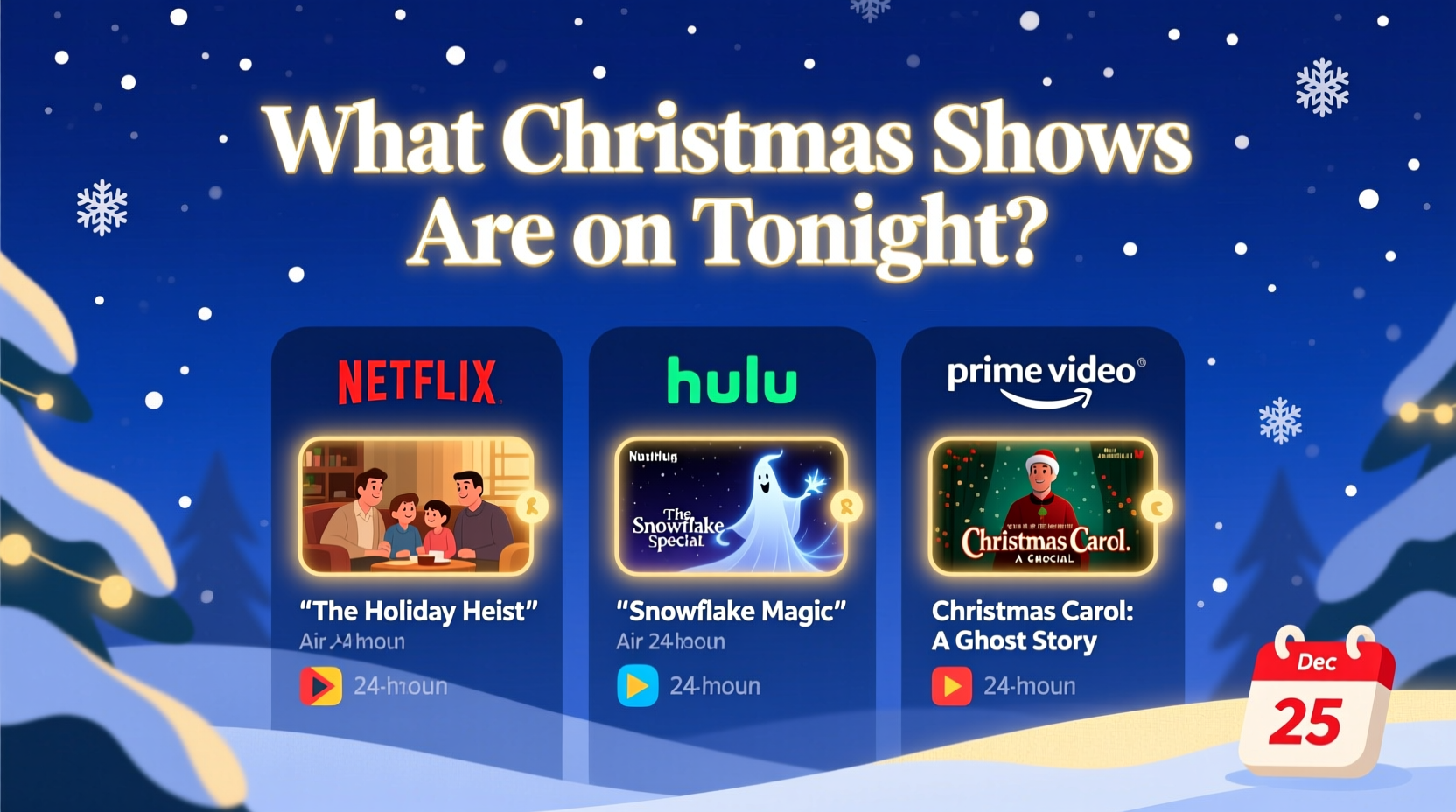 what christmas shows are on tonight