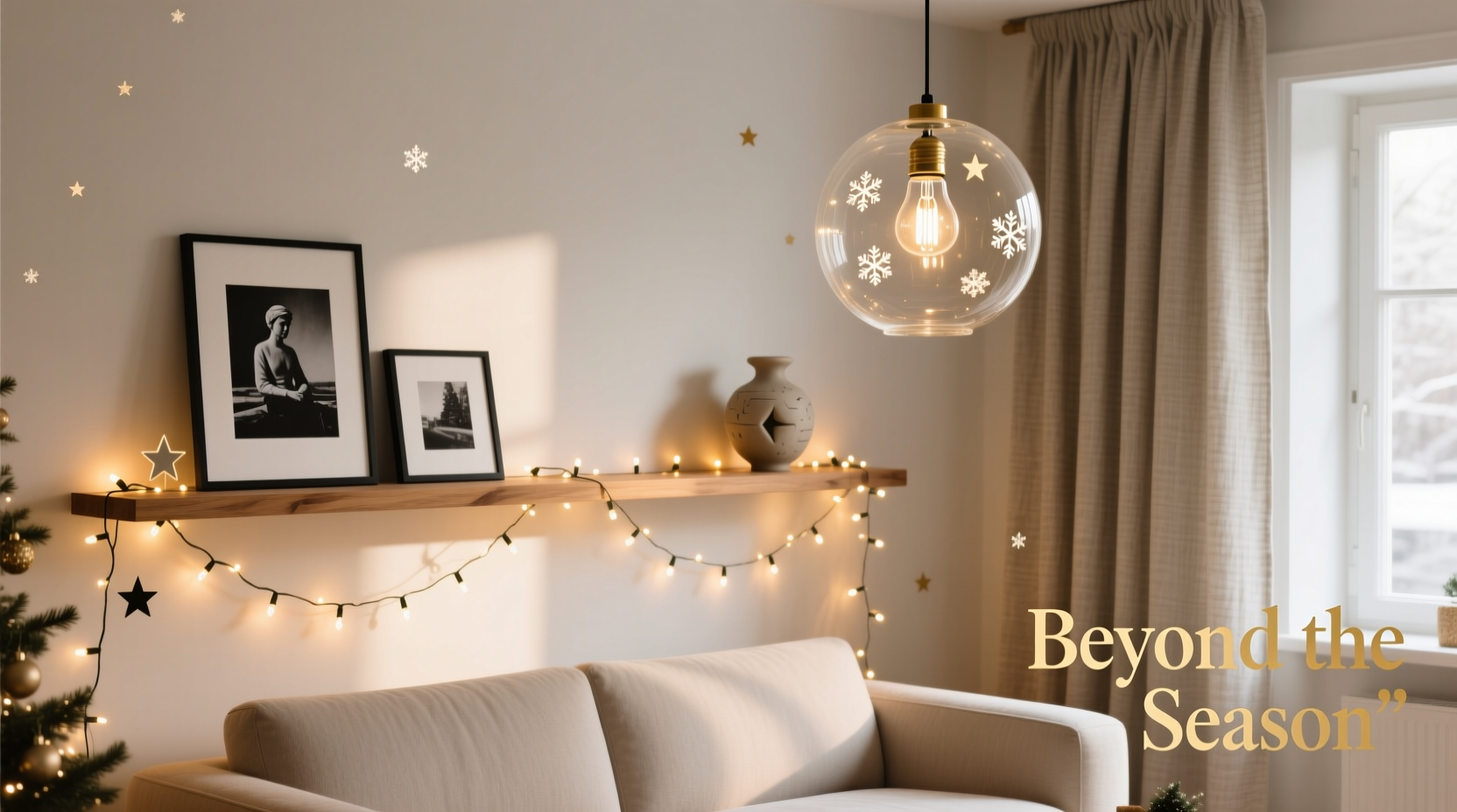 how to use christmas lights as room decor beyond the holiday season