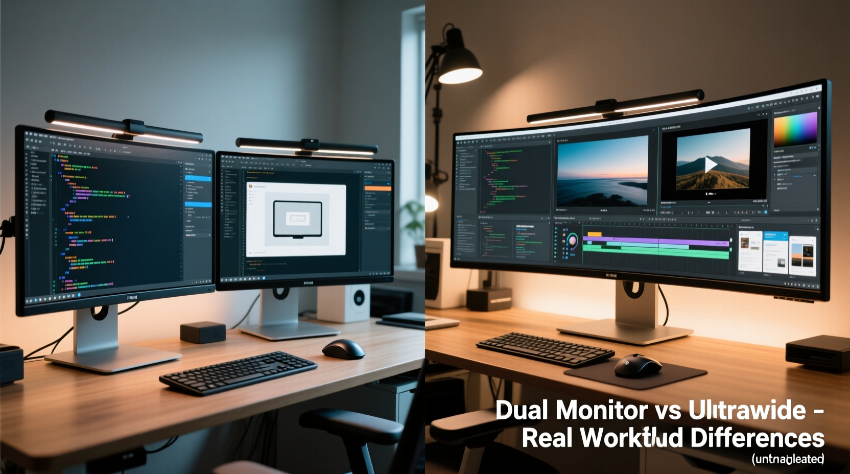 dual monitor setup vs ultrawide is there a real difference in workflow