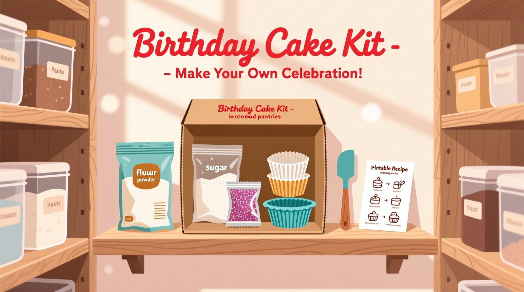 how to make birthday cake kit for food pantry
