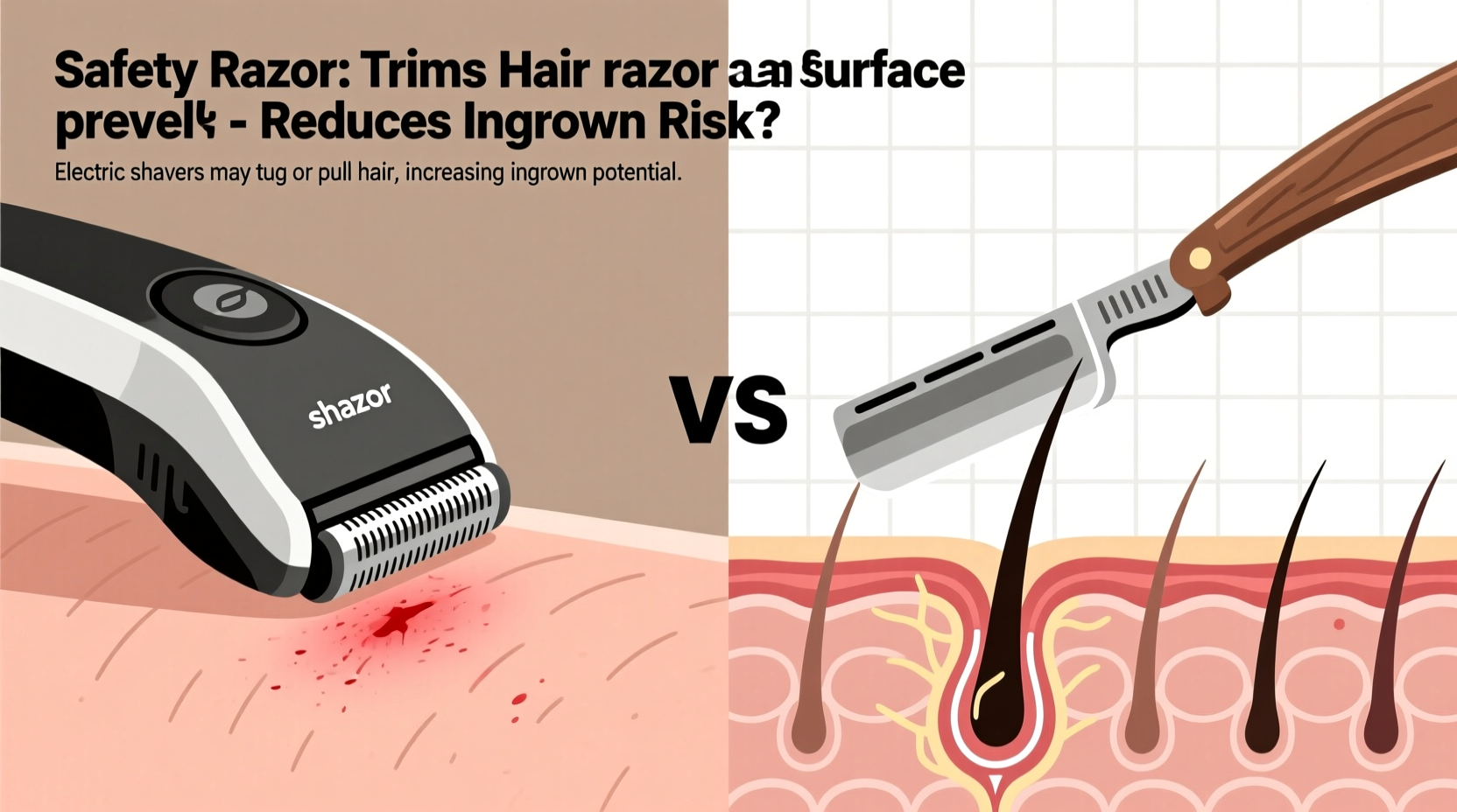 electric shaver vs safety razor does a safety razor actually prevent ingrown hairs