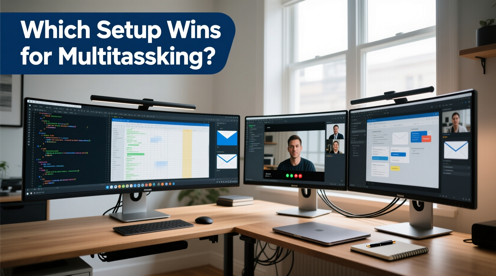 ultra wide monitor vs dual screens which setup wins for multitasking