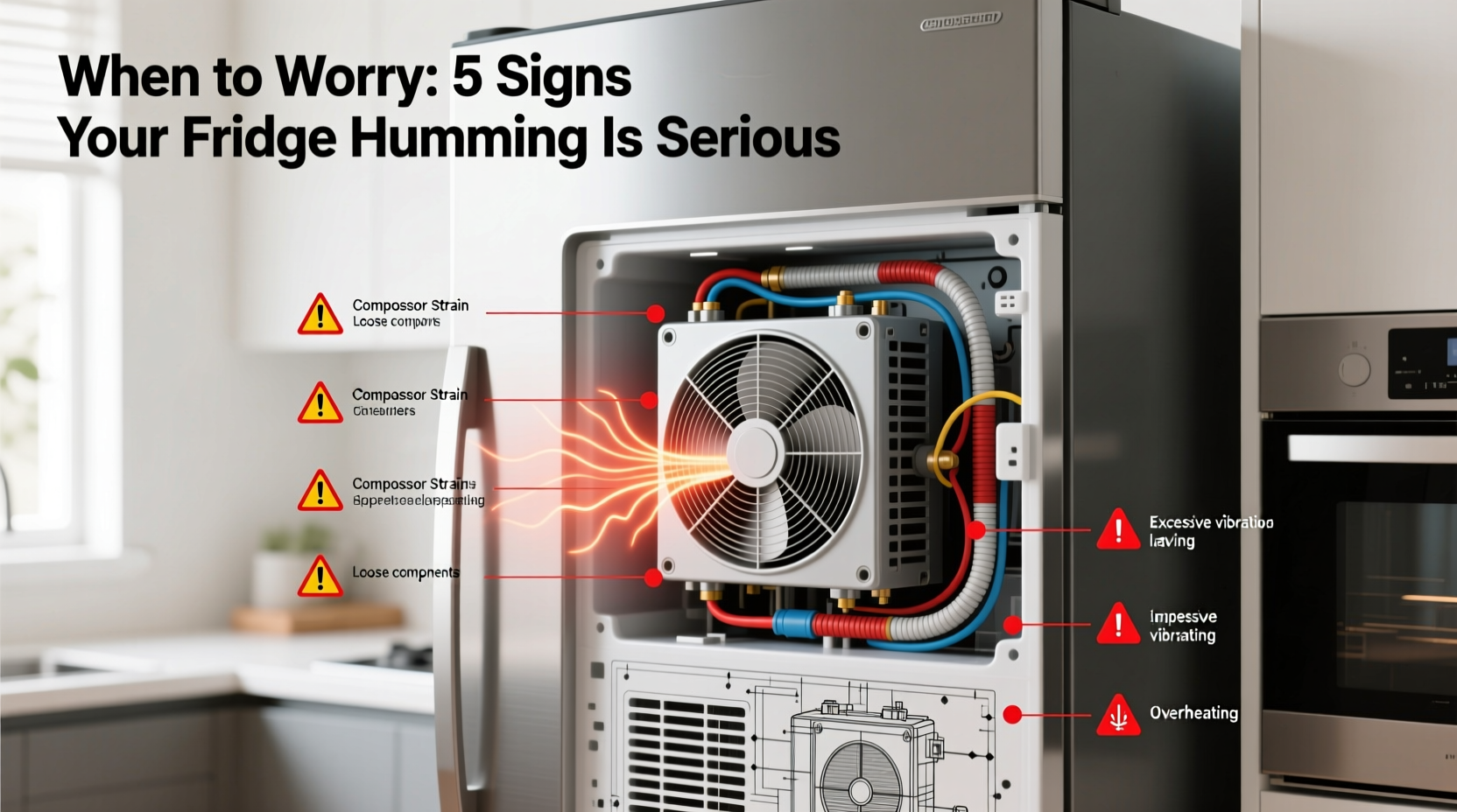 why is my fridge making loud humming noises when should i worry