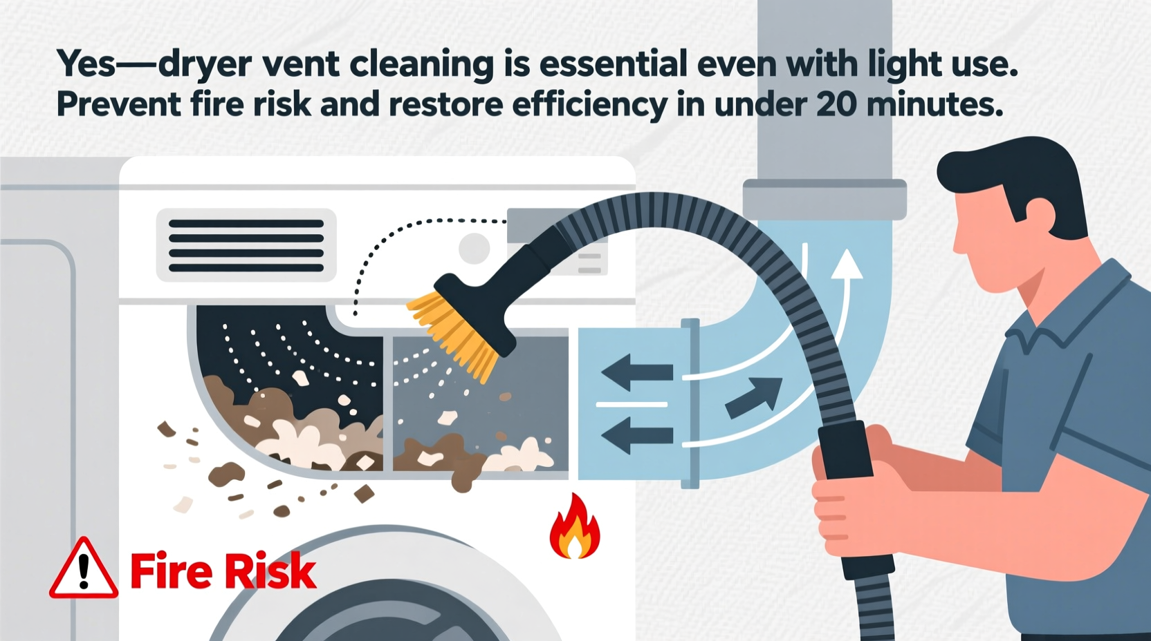 dryer vent cleaning is it necessary for light use