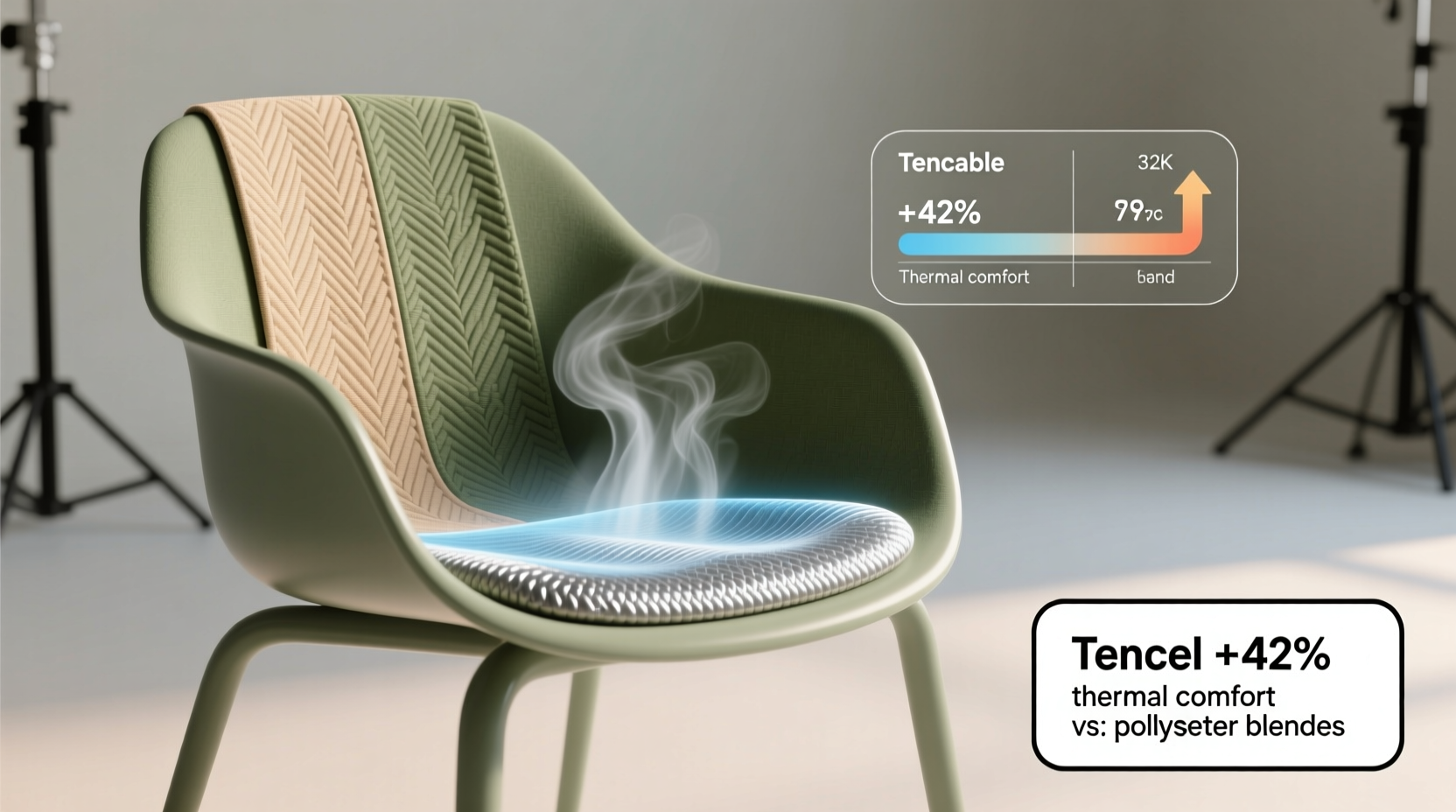 compostable vs tencel chair covers breathability tested