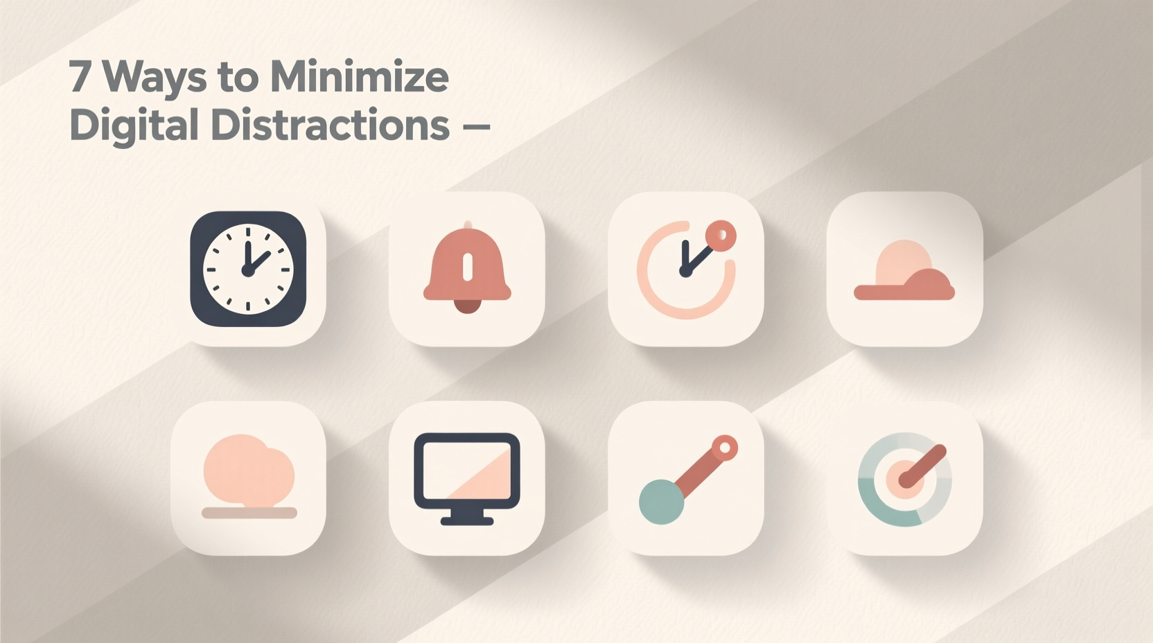 7 ways to minimize digital distractions