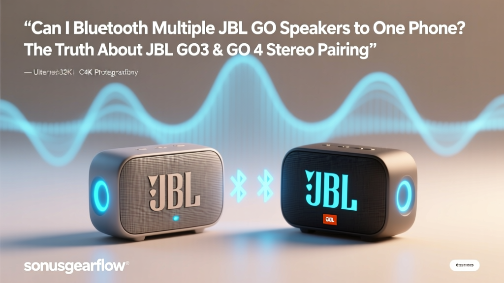 JBL GO Bluetooth Multiple Speakers: Truth & Limits