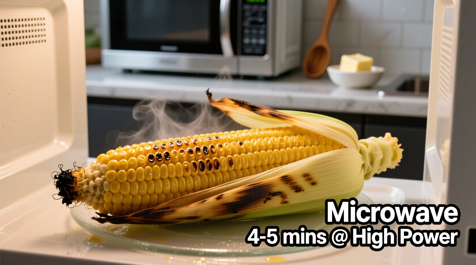 how to cook corn cobs in microwave