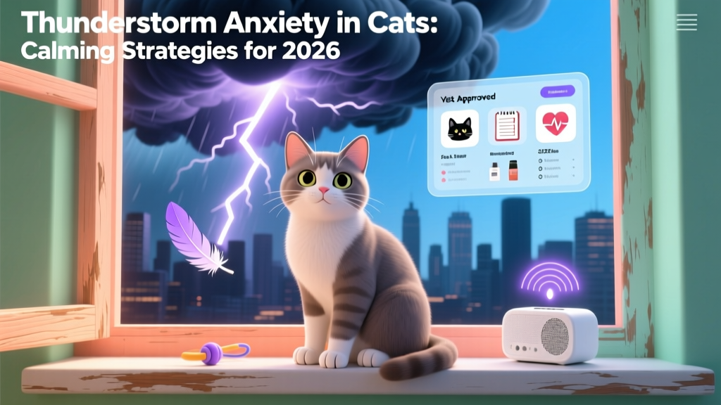 Thunderstorm Anxiety in Cats: Calming Strategies for 2026