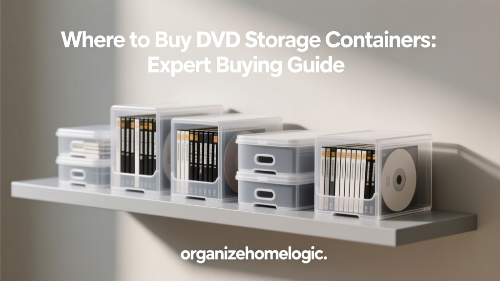 Where to Buy DVD Storage Containers: Expert Buying Guide