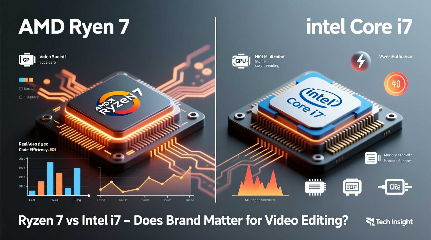 ryzen 7 vs intel i7 for video editing does the processor brand actually matter