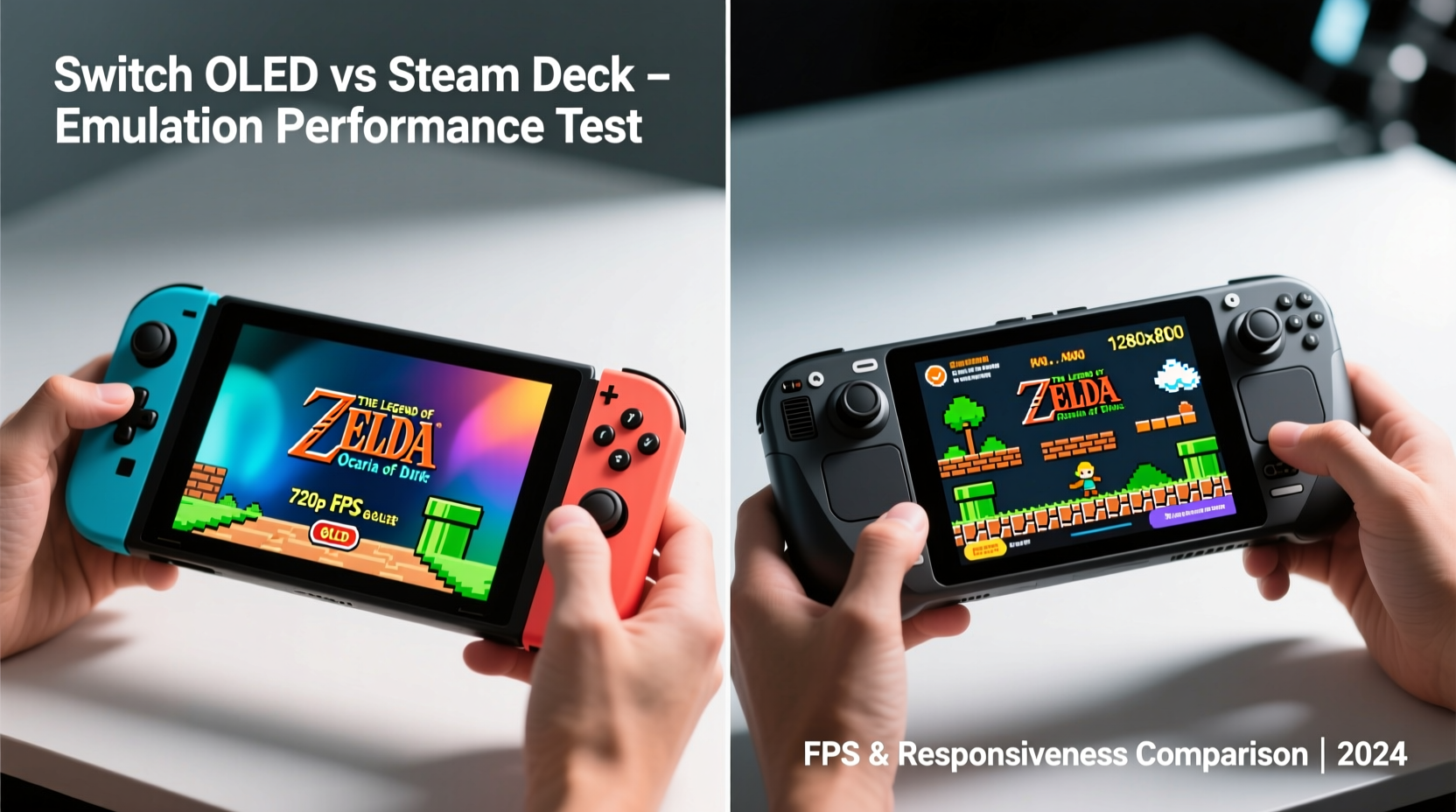 switch oled vs steam deck for handheld emulation which runs better