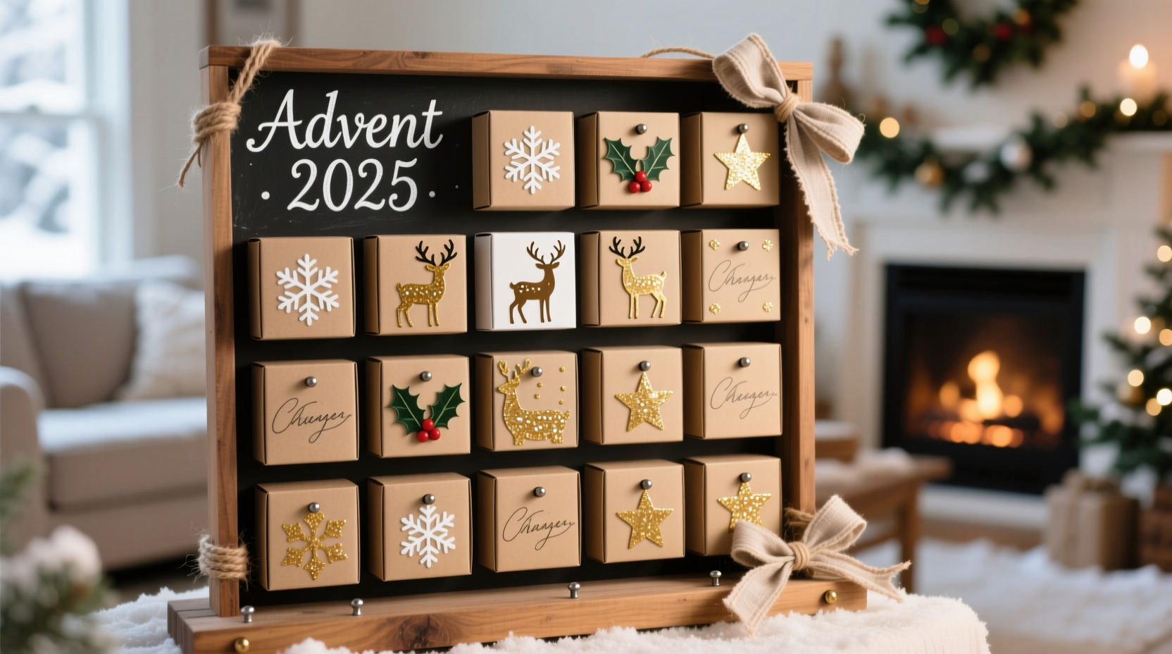how to make a diy advent calendar using repurposed christmas gift boxes