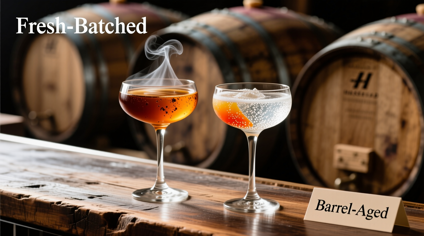 does barrel-aged cocktail mix really taste different than fresh-batched