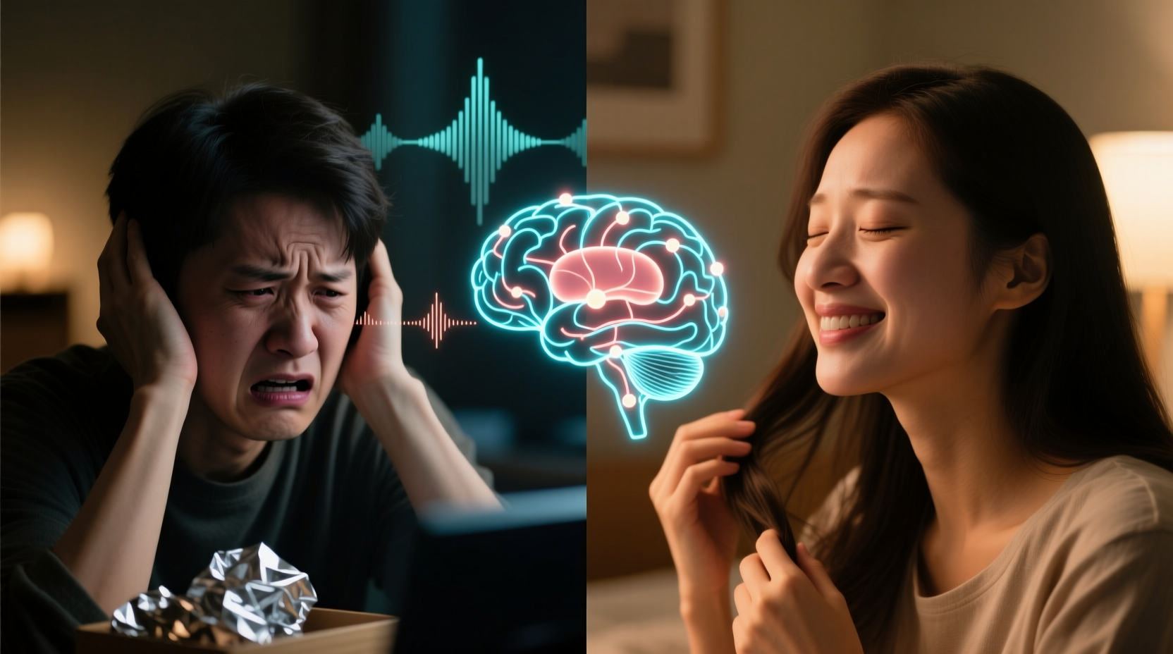 why do some people hate asmr sounds while others find them relaxing