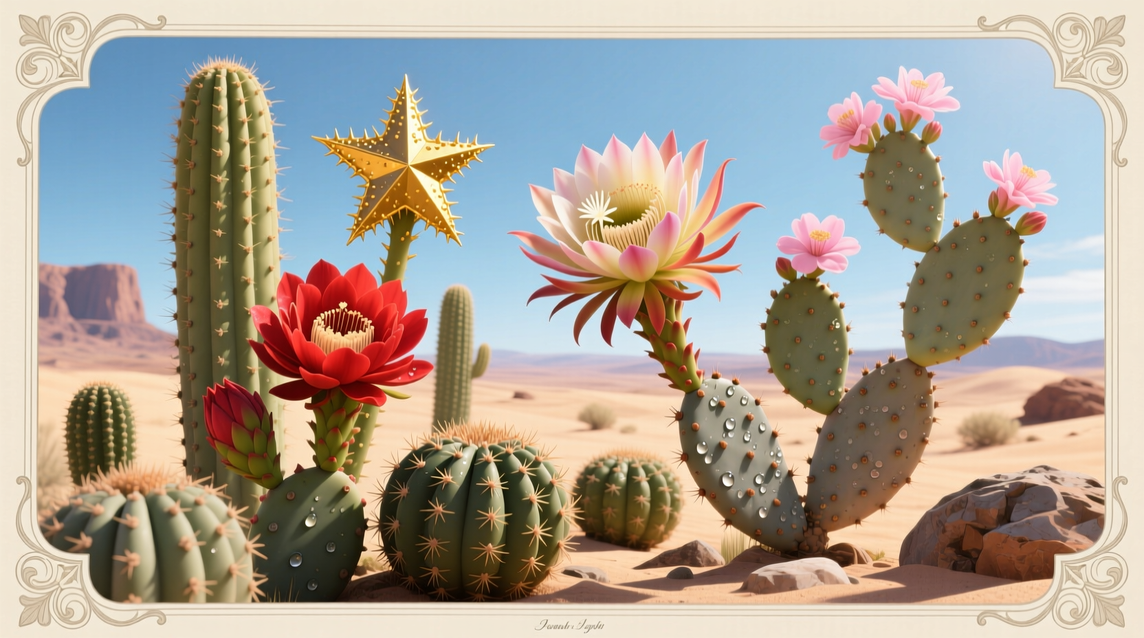 types of cacti with flowers