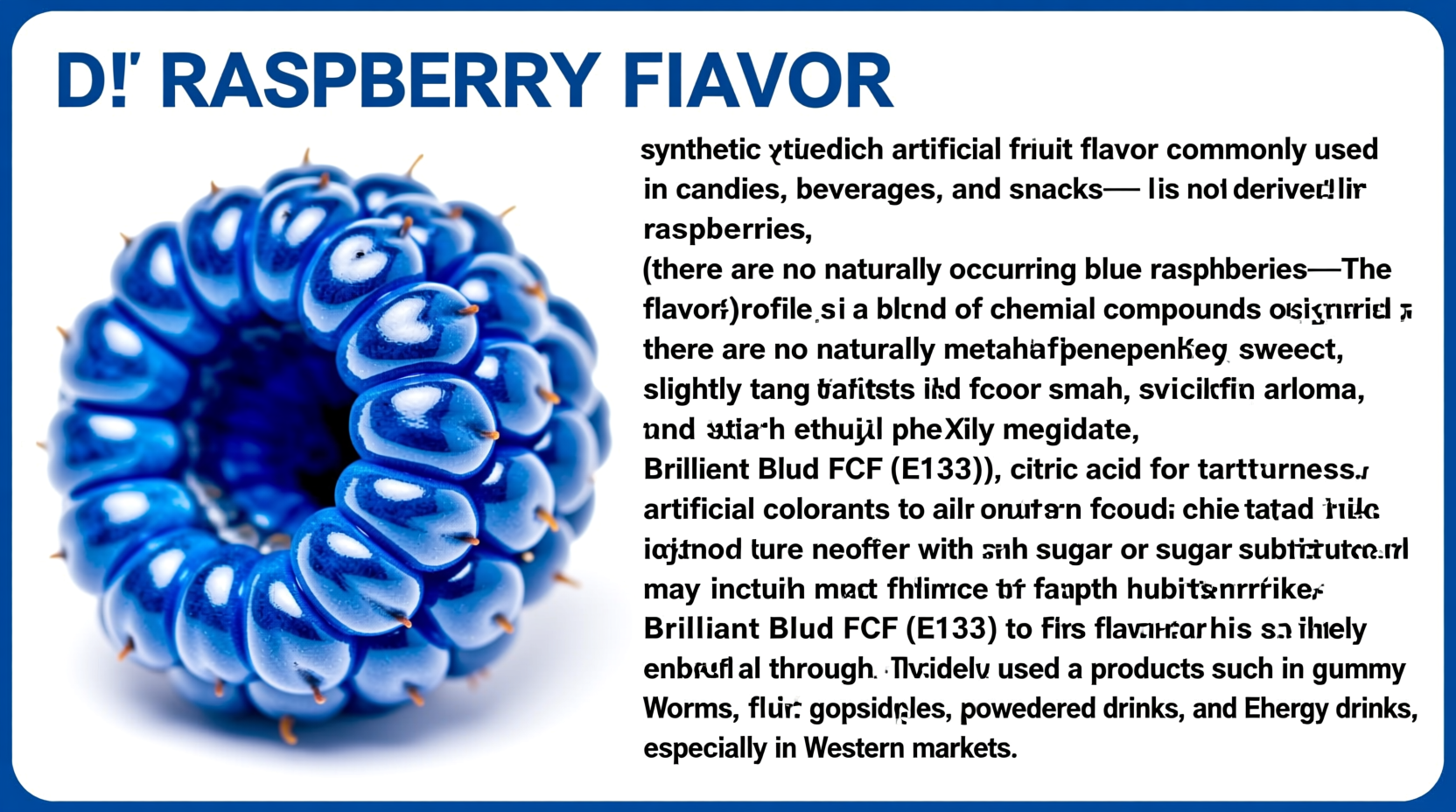 What Is Blue Raspberry Flavor Made Of: Science Explained