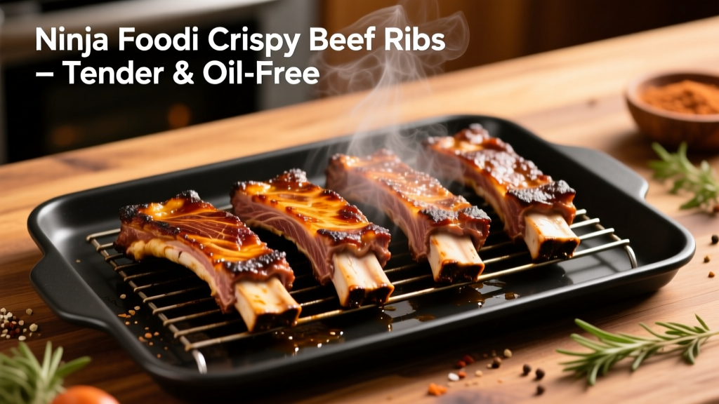 Perfect Beef Ribs in Ninja Foodi: Crispy, Tender & Oil-Free