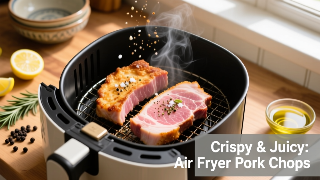 Crispy & Juicy Thin Pork Chops in Air Fryer